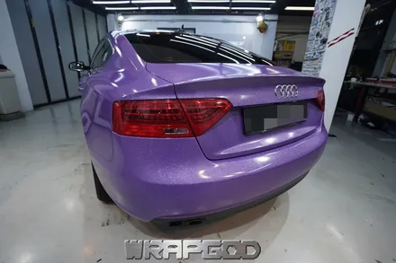 아우디 A5 에이버리 다이아몬드퍼플 전체 랩핑 시공, 김포 카스킨 전문점 WRAPGOD / 김포 양촌읍