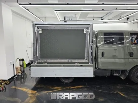 김포 봉고 캠핑카 랩핑 3M1080 쉐도우밀리터리그린 / 김포 양촌읍