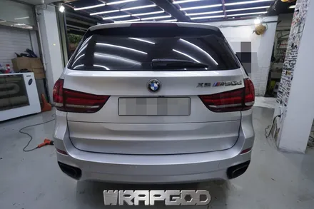 BMW X5 전체랩핑, 에이버리 유광 실버메탈릭 시공 / 김포 일산 인천 자동차랩핑 전문점 WRAPGOD / 김포 양촌읍