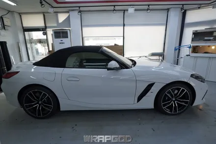 BMW Z4 에이버리 사틴그레이 전체랩핑, 김포랩핑 시공전문 WRAPGOD / 김포 양촌읍