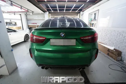 BMW X6 에이버리 사틴 화이트펄 전체 랩핑 재시공, 자동차 풀랩핑 전문점 WRAPGOD / 김포 양촌읍