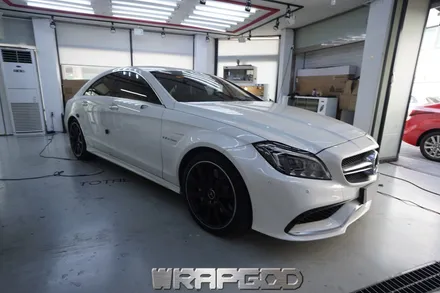 벤츠 CLS63 AMG 에이버리 새틴블랙 전체 랩핑 시공 김포 일산 인천 자동차랩핑 전문점 WRAPGOD / 김포 양촌읍