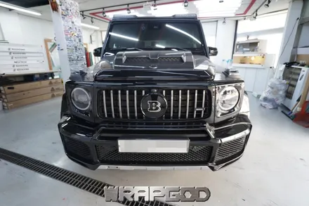벤츠 G63 AMG 브라부스 풀바디킷 에이버리 다이아몬드화이트 전체 랩핑 시공, 김포랩핑 일산랩핑 인천랩핑 검단랩핑 송도랩핑 청라랩핑 파주랩핑 전문점 WRAPGOD / 김포 양촌읍