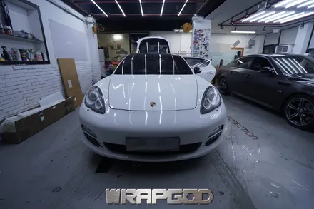 포르쉐 파나메라 4S 에이버리 사틴 블랙 전체랩핑 시공, 김포 카스킨 전문점 WRAPGOD / 김포 양촌읍