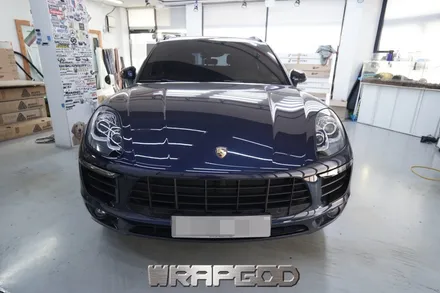 포르쉐 마칸 에이버리 사틴 화이트펄 전체 랩핑 시공, 김포랩핑 검단랩핑 전문점 WRAPGOD / 김포 양촌읍