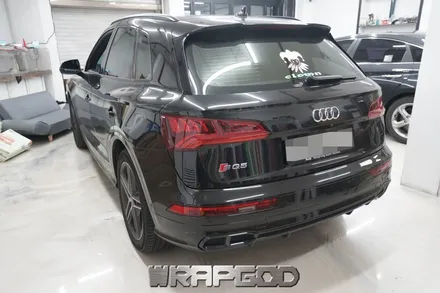 아우디 SQ5 , 에이버리 사틴 화이트 전체 랩핑 시공 / 김포 검단 자동차 래핑 전문점 랩갓 WRAPGOD / 김포 양촌읍