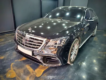 벤츠 S63 AMG 앞범퍼 휀다 헤드라이트 PPF 부분 시공기, 김포 자동차PPF 전문 랩갓 / 김포 양촌읍