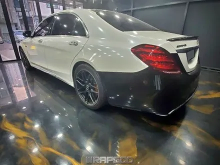 김포 벤츠 S63 AMG 사고 부분랩핑 재시공 에이버리 화이트 다이아몬드 / 김포 양촌읍