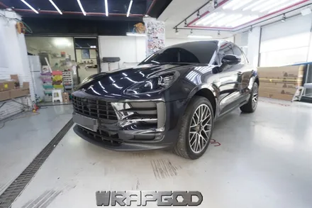 포르쉐 마칸 전체랩핑 3M 2080 미드나잇블루 자동차튜닝 풀랩핑 시공기 김포 일산 인천 전체 래핑 전문샵 WRAPGOD / 김포 양촌읍