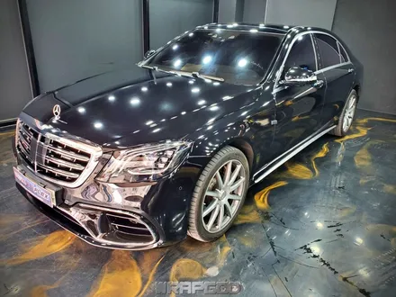 벤츠 S63 AMG 앞범퍼 휀다 헤드라이트 PPF 부분 시공기, 김포 자동차PPF 전문 랩갓 / 김포 양촌읍