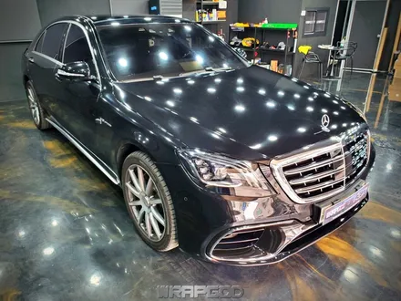 벤츠 S63 AMG 앞범퍼 휀다 헤드라이트 PPF 부분 시공기, 김포 자동차PPF 전문 랩갓 / 김포 양촌읍
