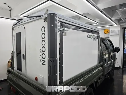 김포 봉고 캠핑카 랩핑 3M1080 쉐도우밀리터리그린 / 김포 양촌읍