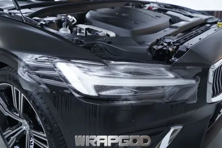 볼보 S60 T5 에이버리 사틴블랙 전체랩핑 시공 김포 일산 인천 자동차랩핑 전문점 WRAPGOD / 김포 양촌읍