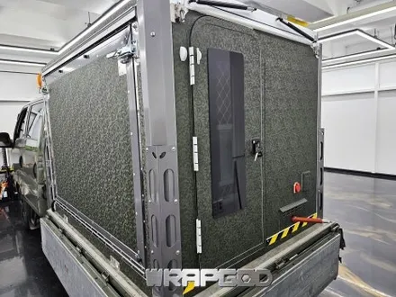 김포 봉고 캠핑카 랩핑 3M1080 쉐도우밀리터리그린 / 김포 양촌읍