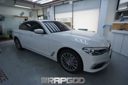 BMW 5시리즈 520i G30랩핑, 에이버리 사틴 메탈릭 다크블루 김포 자동차 래핑 WRAPGOD / 김포 양촌읍