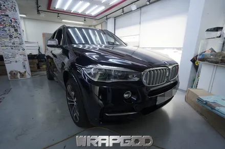 BMW X5 전체랩핑, 에이버리 유광 실버메탈릭 시공 / 김포 일산 인천 자동차랩핑 전문점 WRAPGOD / 김포 양촌읍