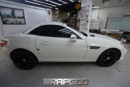 벤츠 SLK200 , 에이버리 다크 블루 메탈릭 전체 랩핑 시공 / 김포 검단 자동차 래핑 전문점 랩갓 WRAPGOD / 김포 양촌읍
