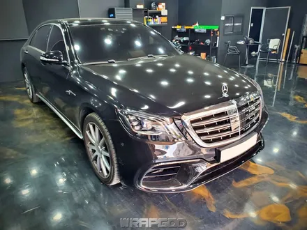 벤츠 S63 AMG 앞범퍼 휀다 헤드라이트 PPF 부분 시공기, 김포 자동차PPF 전문 랩갓 / 김포 양촌읍