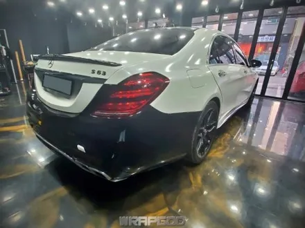김포 벤츠 S63 AMG 사고 부분랩핑 재시공 에이버리 화이트 다이아몬드 / 김포 양촌읍
