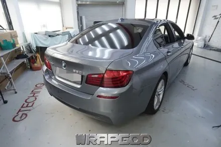 일산 BMW 5시리즈 520d 에이버리 사틴블랙 전체랩핑 시공 / 김포 양촌읍