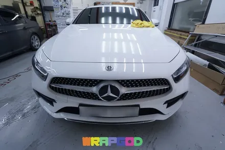 벤츠 CLS 사틴 펄 골드 더스트블랙 전체랩핑, 김포 자동차랩핑 시공 전문 WRAPGOD / 김포 양촌읍
