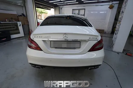 벤츠 CLS63 AMG 에이버리 새틴블랙 전체 랩핑 시공 김포 일산 인천 자동차랩핑 전문점 WRAPGOD / 김포 양촌읍