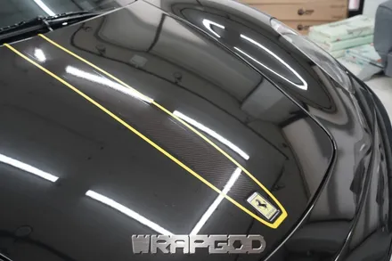페라리 F430 , 라이트 필름 & 카본 테칼 부분 포인트 랩핑 시공/ 김포 검단 일산 자동차 래핑 전문점 랩갓 WRAPGOD / 김포 양촌읍