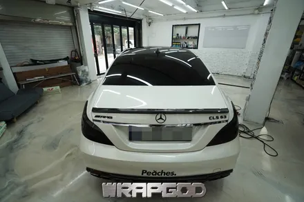 벤츠 CLS63 AMG , 에이버리 사틴 블랙 전체랩핑 시공 / 김포 검단 자동차 래핑 전문점 랩갓 WRAPGOD / 김포 양촌읍