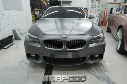 BMW 5시리즈 528i , 에이버리 사틴그레이 전체랩핑 시공 / 김포 검단 일산 자동차 래핑 전문점 랩갓 WRAPGOD / 김포 양촌읍