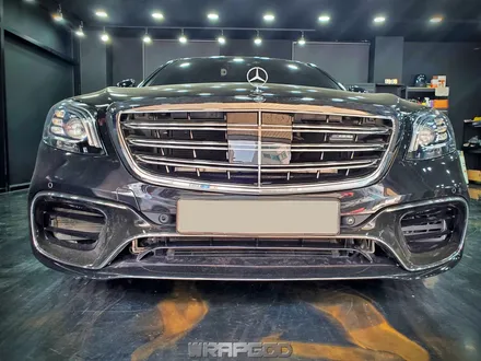 벤츠 S63 AMG 앞범퍼 휀다 헤드라이트 PPF 부분 시공기, 김포 자동차PPF 전문 랩갓 / 김포 양촌읍