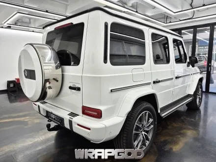검단 벤츠 G450d 나이트패키지(라이트필름,도강라인,사이드스텝,사이드미러,스패어타이어커버 범퍼부분,그릴,엠블렘블랙)시공 / 김포 양촌읍
