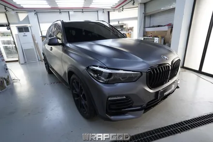 신형 BMW X5 에이버리 사틴그레이 전체랩핑,김포자동차랩핑 시공은 WRAPGOD / 김포 양촌읍
