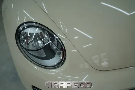 폭스바겐 비틀 3M 2080 유광 아이보리 전체 랩핑 시공, 김포 검단 자동차 래핑 전문점 랩갓 WRAPGOD / 김포 양촌읍