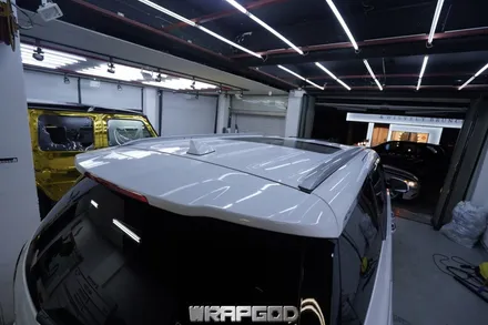 올뉴카니발 전체랩핑 에이버리 유광화이트로 깔끔하게~ 김포랩핑 시공 전문 WRAPGOD / 김포 양촌읍