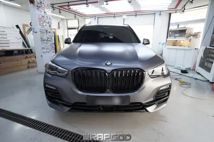 신형 BMW X5 에이버리 사틴그레이 전체랩핑,김포자동차랩핑 시공은 WRAPGOD / 김포 양촌읍