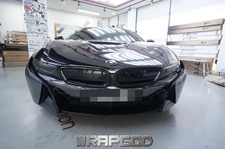 BMW i8 블랙크롬 전체랩핑 시공, 김포 일산 인천 송도 청라 파주 크롬랩핑 시공 전문점 WRAPGOD / 김포 양촌읍