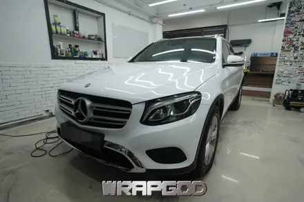 벤츠 GLC 220d , 에이버리 유광 화이트 전체 랩핑 시공 / 김포 검단 자동차 래핑 전문점 랩갓 WRAPGOD / 김포 양촌읍