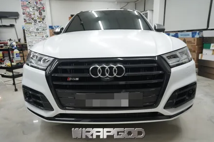 아우디 SQ5 , 에이버리 사틴 화이트 전체 랩핑 시공 / 김포 검단 자동차 래핑 전문점 랩갓 WRAPGOD / 김포 양촌읍
