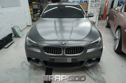 BMW 5시리즈 528i , 에이버리 사틴그레이 전체랩핑 시공 / 김포 검단 일산 자동차 래핑 전문점 랩갓 WRAPGOD / 김포 양촌읍