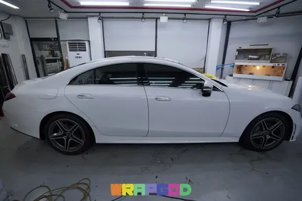 벤츠 CLS 사틴 펄 골드 더스트블랙 전체랩핑, 김포 자동차랩핑 시공 전문 WRAPGOD / 김포 양촌읍