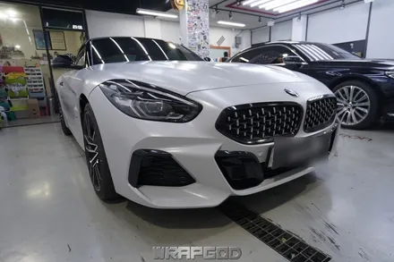 BMW Z4 에이버리 사틴그레이 전체랩핑, 김포랩핑 시공전문 WRAPGOD / 김포 양촌읍