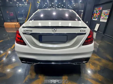 김포 벤츠 S63 AMG 사고 부분랩핑 재시공 에이버리 화이트 다이아몬드 / 김포 양촌읍