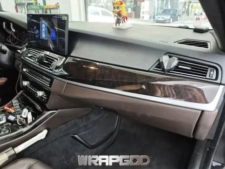 청라 BMW 5시리즈 무광 카본 실내랩핑 시공 / 김포 양촌읍
