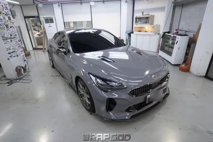 스팅어 에이버리 락그레이 전체랩핑, 에이드로 바디킷 인스톨 / 김포랩핑 WRAPGOD / 김포 양촌읍