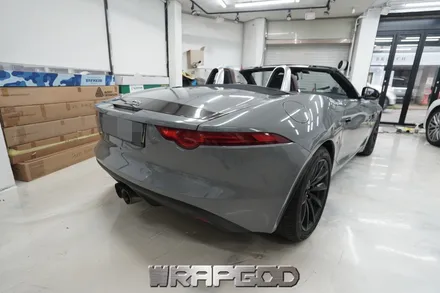 재규어 F타입 에이버리 락그레이 전체 랩핑 시공, 김포랩핑 검단랩핑 전문점 랩갓 WRAPGOD / 김포 양촌읍