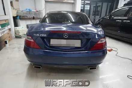 벤츠 SLK200 , 에이버리 다크 블루 메탈릭 전체 랩핑 시공 / 김포 검단 자동차 래핑 전문점 랩갓 WRAPGOD / 김포 양촌읍