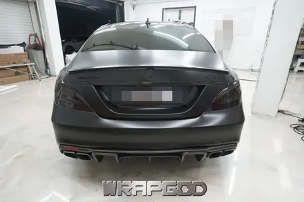 벤츠 CLS63 AMG , 에이버리 사틴 블랙 전체랩핑 시공 / 김포 검단 자동차 래핑 전문점 랩갓 WRAPGOD / 김포 양촌읍