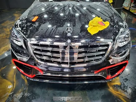 벤츠 S63 AMG 앞범퍼 휀다 헤드라이트 PPF 부분 시공기, 김포 자동차PPF 전문 랩갓 / 김포 양촌읍