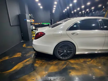 김포 벤츠 S63 AMG 사고 부분랩핑 재시공 에이버리 화이트 다이아몬드 / 김포 양촌읍