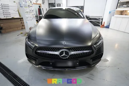 벤츠 CLS 사틴 펄 골드 더스트블랙 전체랩핑, 김포 자동차랩핑 시공 전문 WRAPGOD / 김포 양촌읍